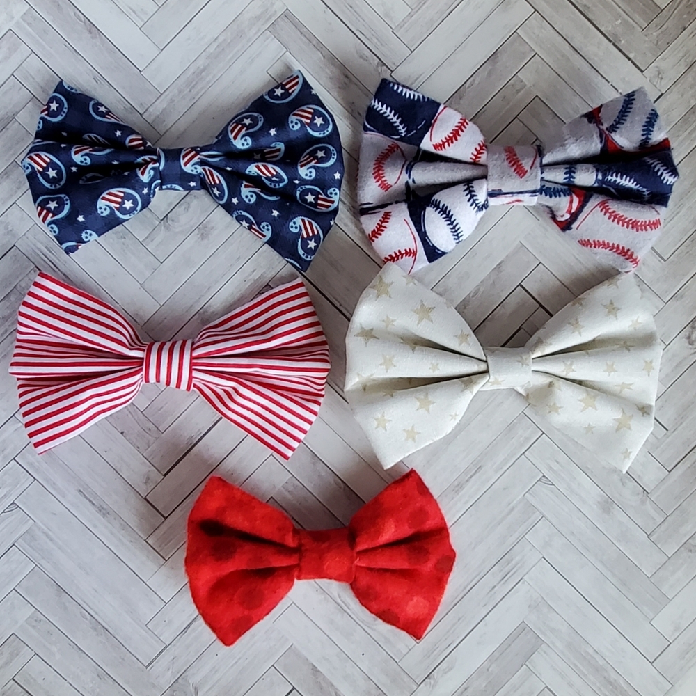 Fabric hair bows
